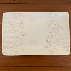 Hallmark Autumn Leaves & Acorns Ceramic Tray